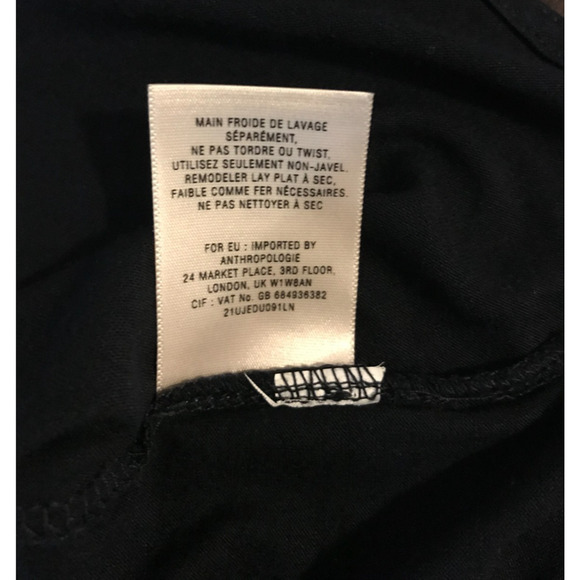 Anthropologie Leifnotes Navy Blue Scalloped Rope Tank Top - Size Small - Picture 8 of 8